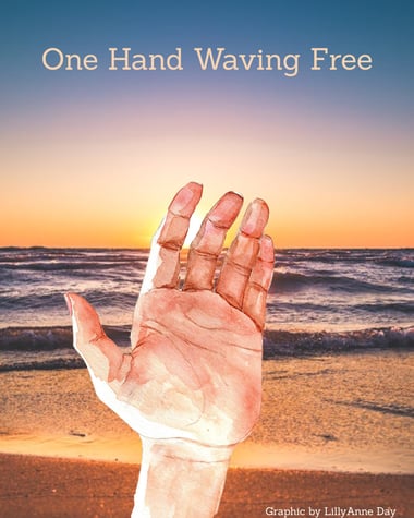 One hand waving free One hand waving free